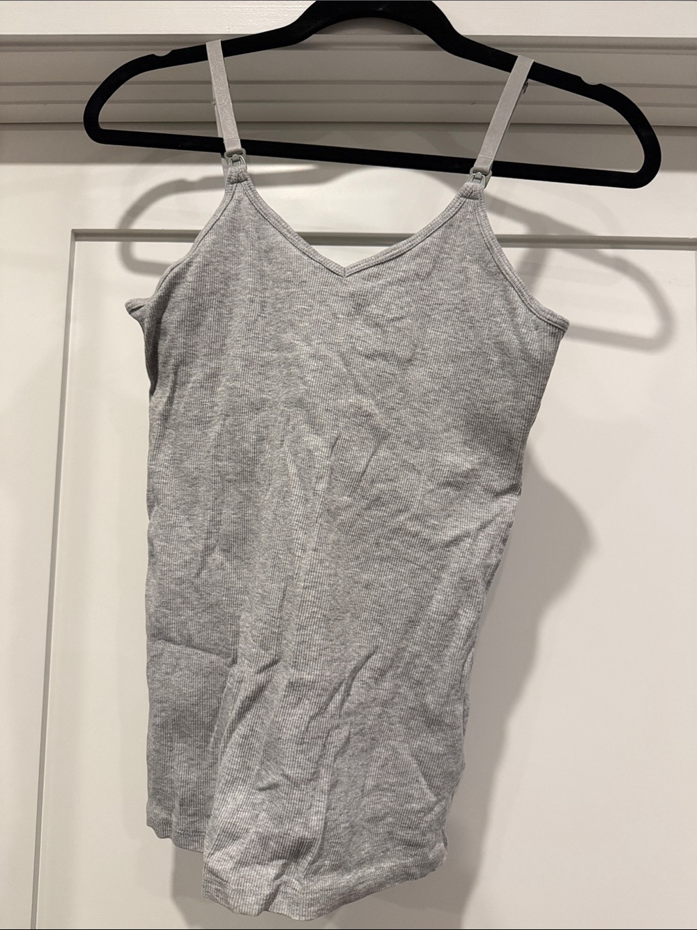 H&M Light Gray Ribbed V-Neck Camisole - Picture 1 of 3